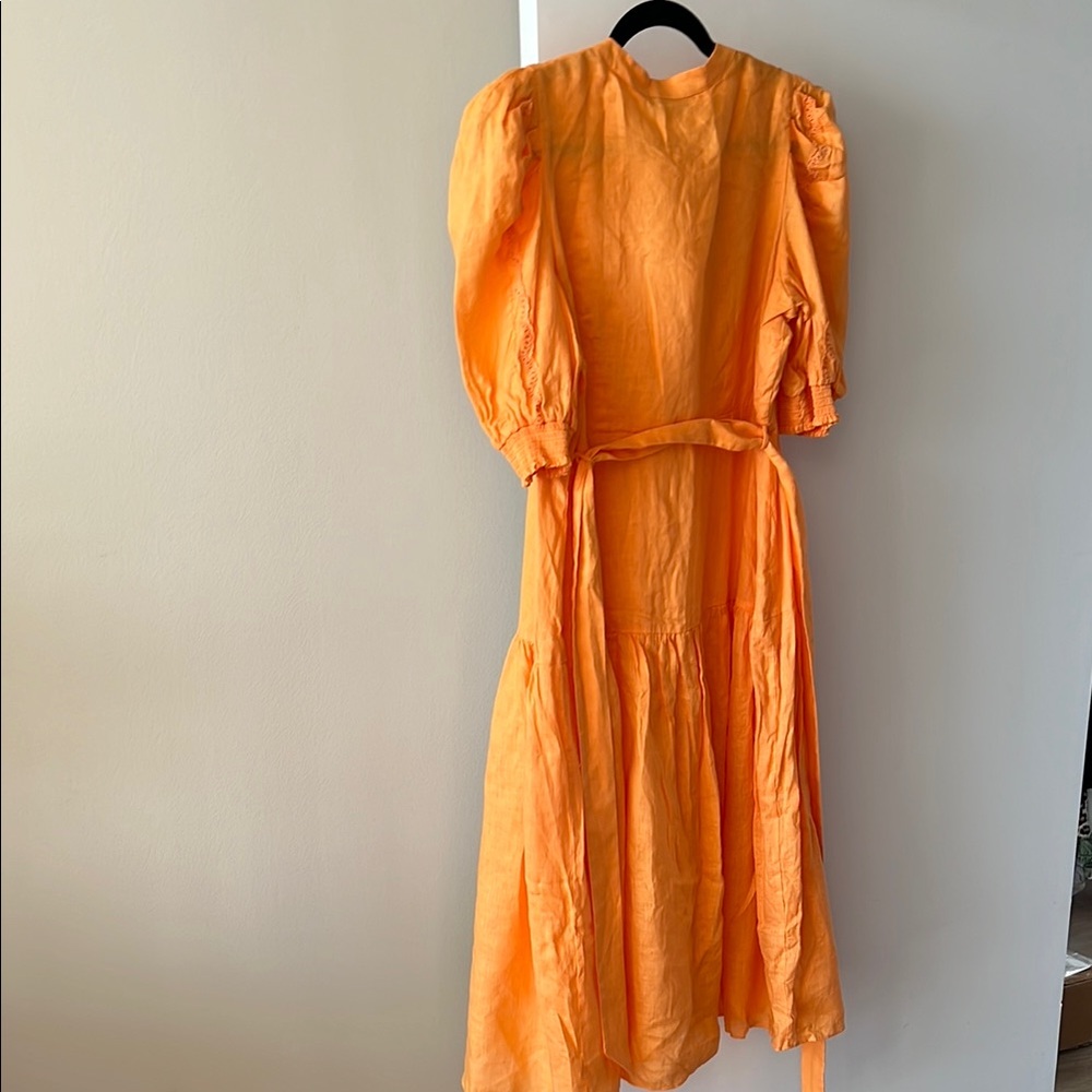 Halebob Colette Solid Linen Dress Size L - Picture 9 of 10